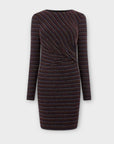 Warehouse Stripe Lurex Bodycon Dress - 6