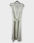 Warehouse Stripe V Neck Midi Dress - 14