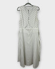 Warehouse Stripe V Neck Midi Dress - 14