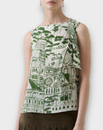 Weekend Max Mara Basilio Printed Silk Top - 10
