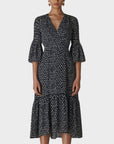 Whistles Advika Spot Midi Dress - 16