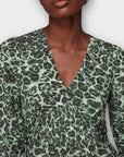 Whistles Clouded Leopard Shirred Dress - 12