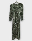 Whistles Clouded Leopard Shirred Dress - 12