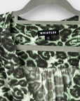 Whistles Clouded Leopard Shirred Dress - 12