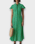 Whistles Ditsy Blossom Midi Shirt Dress - 10