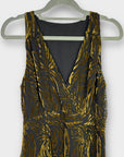 Whistles Edith Reed Print Velvet Maxi Dress - 10