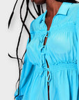 Whistles Eleanor Tie-Front Silk Shirt - 16