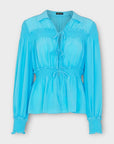 Whistles Eleanor Tie-Front Silk Shirt - 16