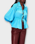 Whistles Eleanor Tie-Front Silk Shirt - 16