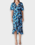 Whistles Floral Midi Wrap Dress - 10