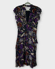 Whistles Montrose Silk Blend Dobby Midi Dress - 14/16