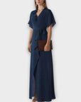 Whistles Nova Frill Wrap Maxi Dress - 14