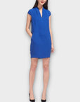 Whistles Paige V-Neck Crepe Dress - 12
