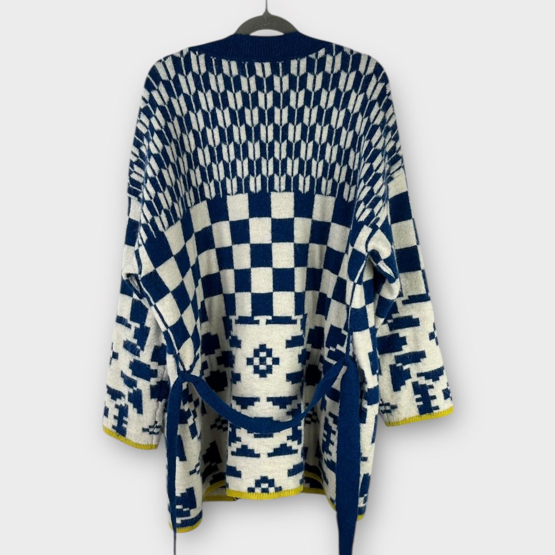 White Stuff Geo Mix Knit Cardigan - 12 (M)