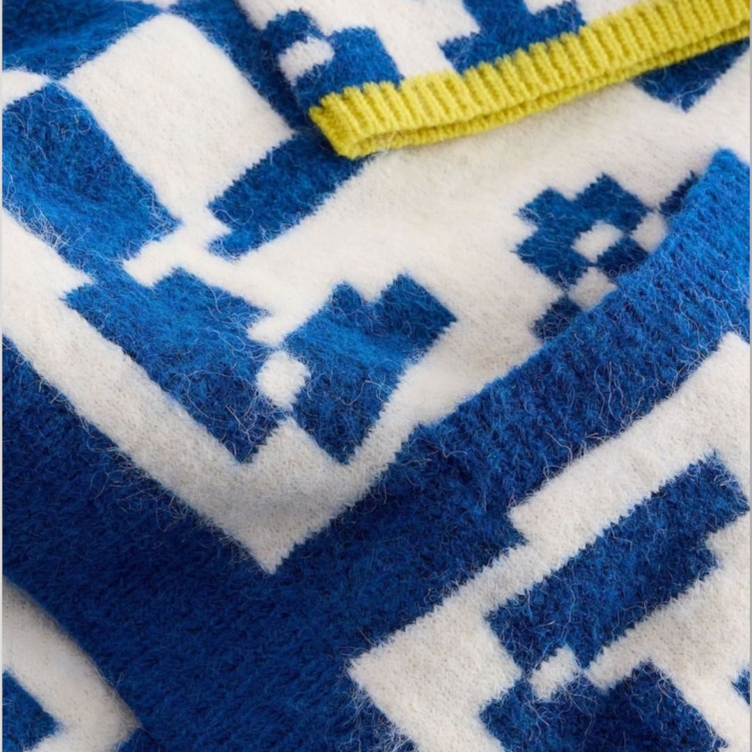 White Stuff Geo Mix Knit Cardigan - 12 (M)