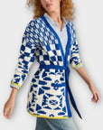 White Stuff Geo Mix Knit Cardigan - 12 (M)