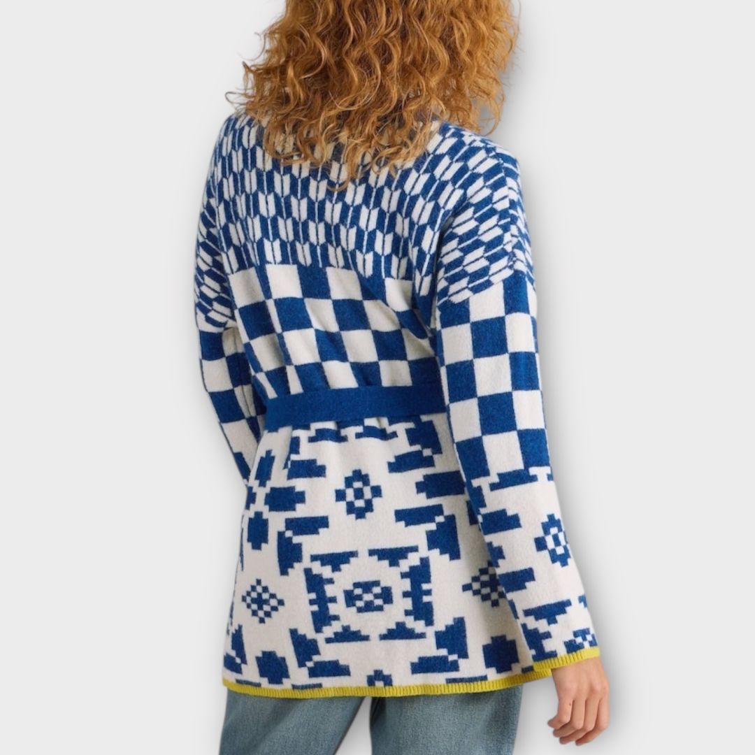 White Stuff Geo Mix Knit Cardigan - 12 (M)