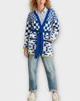 White Stuff Geo Mix Knit Cardigan - 12 (M)