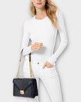 Michael Kors Whitney Large Studded Leather Shoulder Bag