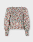 YAS Floral Tulia Smock Cotton Top - 6