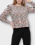 YAS Floral Tulia Smock Cotton Top - 6