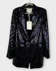 YAS Sequin Longline Blazer - 8/10 (S)