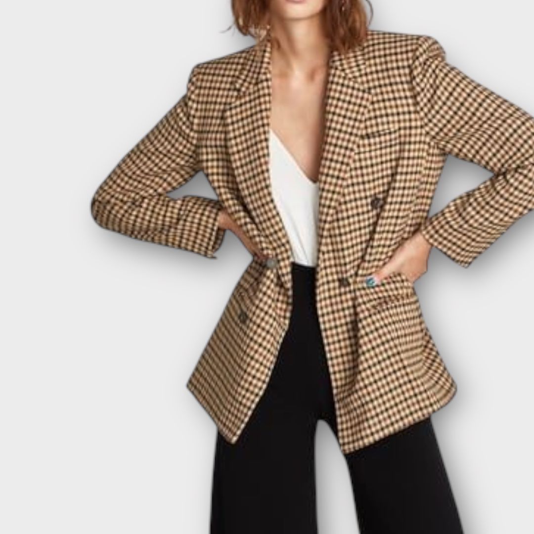 Zara Check Blazer - 8 (S)
