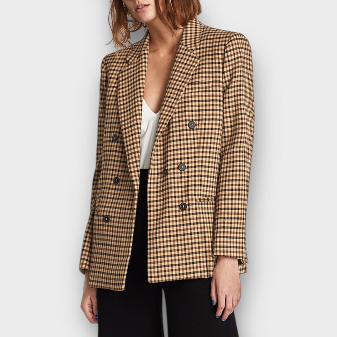 Zara Check Blazer - 8 (S)
