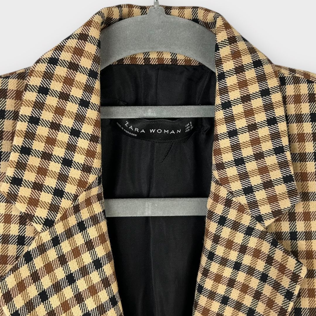 Zara Check Blazer - 8 (S)