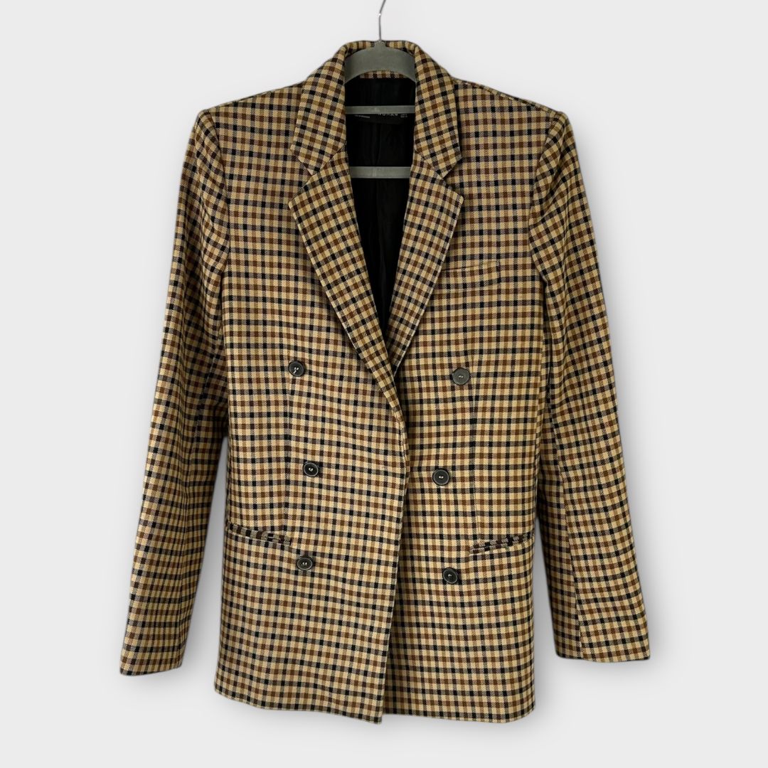 Zara Check Blazer - 8 (S)