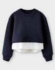 Zara Contrast Cropped Sweater - S