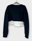Zara Contrast Cropped Sweater - S