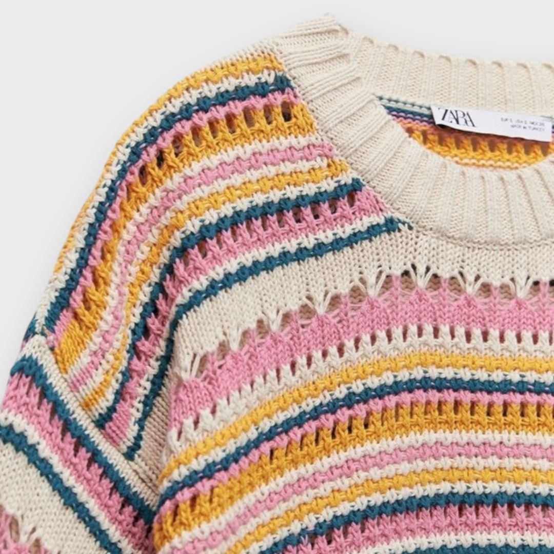 Zara Crochet Knit Cotton Sweater - S – 2nd Ave Trading