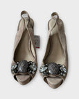 Zara Embellished Suede Heels - 3/36