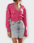 Zara Floral Embroidered Knit Cardigan - S (6/8)