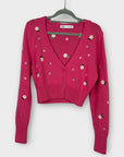 Zara Floral Embroidered Knit Cardigan - S (6/8)