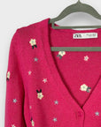 Zara Floral Embroidered Knit Cardigan - S (6/8)