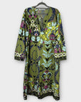 Zara Floral Kaftan Cotton Dress - 14/16 (XL)