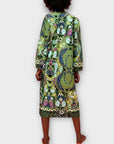 Zara Floral Kaftan Cotton Dress - 14/16 (XL)