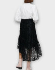 Zara Hi Low Textured Midi Skirt - S
