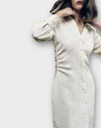 Zara Jacquard Shirt Dress - 12 (L)