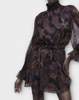 Zara Patterned Mini Dress - XS