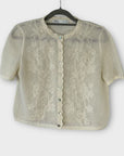 Zara Pointelle Knit Cardigan - 10 (M)