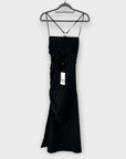 Zara Ruched Strappy Cotton Midi Dress - S