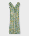 Zara Ruffle Floral Midi Dress - XS