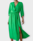 Zara Satin Effect Midi Dress - XS