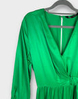 Zara Satin Effect Midi Dress - XS