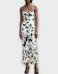 Zara Tropical Floral Print Slip Maxi Dress - S