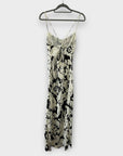 Zara Tropical Floral Print Slip Maxi Dress - S