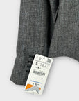 Zara Wool Blend Check Blazer - 6 (S)